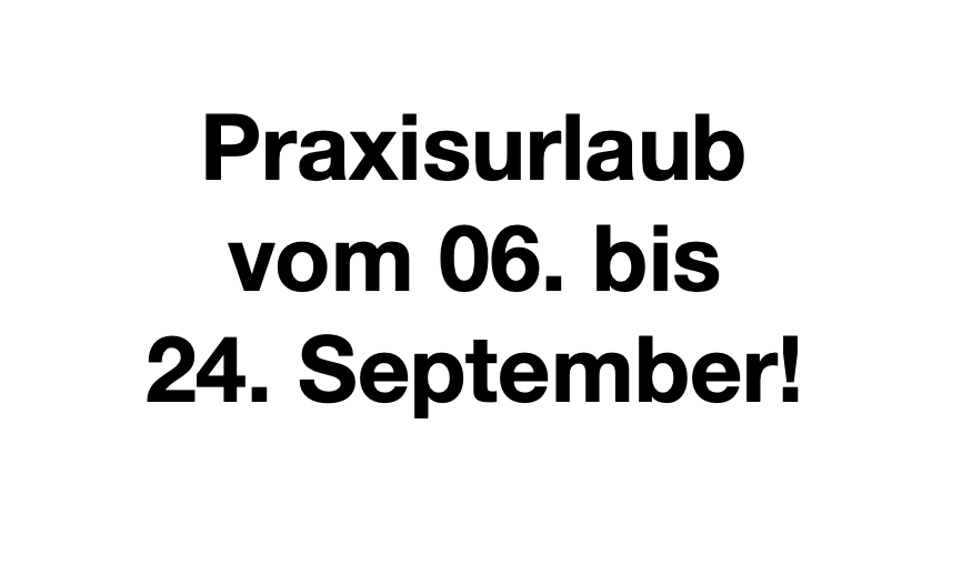 Wir machen Urlaub!