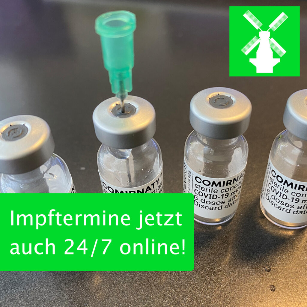 Impftermine jetzt auch online erhältlich!