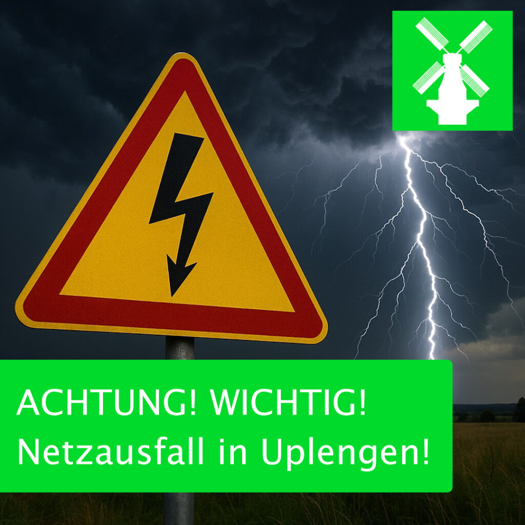 Netzausfall – eingeschränkte Erreichbarkeit! Netzausfall – eingeschränkte Erreichbarkeit!