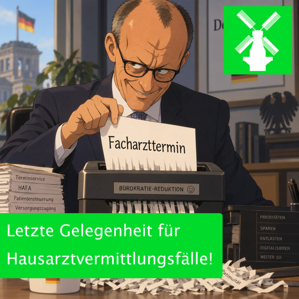 Letzte Gelegenheit für Hausarztvermittlungsfälle!
